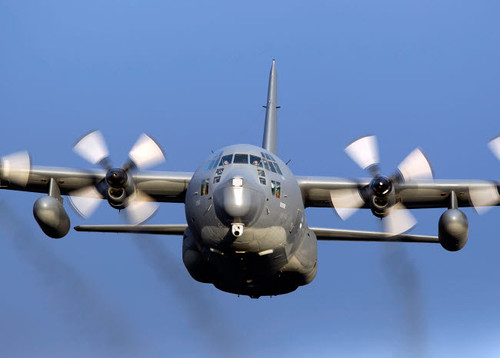 Front view of a MC-130P Combat Shadow in flight over Scotland Poster Print by Gert Kromhout/Stocktrek Images - Item # VARPSTGKR100179M