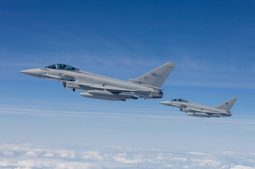 Italian Air Force Eurofighter Typhoon jets Poster Print by Timm Ziegenthaler/Stocktrek Images - Item # VARPSTTZG100385M