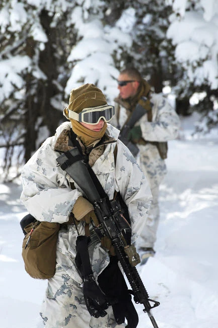 US Marines on patrol at Poster Print by Stocktrek Images - Item # VARPSTSTK108576M