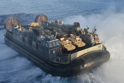 A landing craft air cushion transits the Mediterranean Sea Poster Print by Stocktrek Images - Item # VARPSTSTK108322M