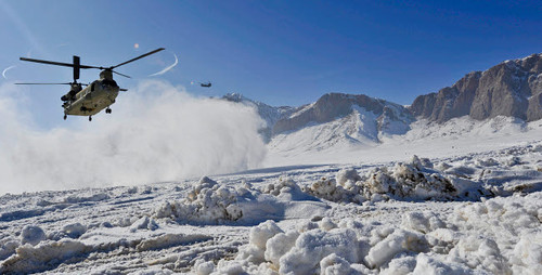 Snow flies up as a US Army CH-47 Chinook prepares to land Poster Print by Stocktrek Images - Item # VARPSTSTK106597M Snow flies up as a US Army CH-47 Chinook prepares to land Poster Print by Stocktrek Images - Item # VARPSTSTK106597M