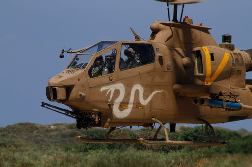 An AH-1S Tzefa attack helicopter of the Israeli Air Force