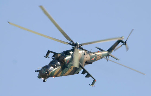 A Hungarian Mi-24 Hind in flight over Germany Poster Print by Timm Ziegenthaler/Stocktrek Images - Item # VARPSTTZG100125M