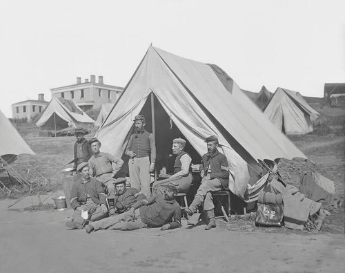 22nd New York Volunteer Infantry at their camp during the American Civil War Poster Print by Stocktrek Images - Item # VARPSTSTK500015A