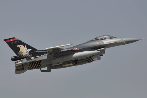 A Turkish Air Force F-16C taking off Poster Print by Giorgio Ciarini/Stocktrek Images - Item # VARPSTGRC100037M