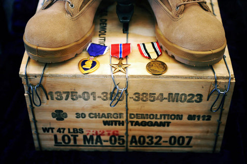 A memorial dedicated to an Airman who lost his life in Iraq Poster Print by Stocktrek Images - Item # VARPSTSTK102798M