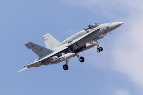 A Spanish Air Force F/A-18A Hornet prepares for landing Poster Print by Rob Edgcumbe/Stocktrek Images - Item # VARPSTRDG100284M