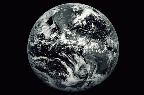 Black and White Image of Earth Poster Print by Stocktrek Images - Item # VARPSTSTK201051S