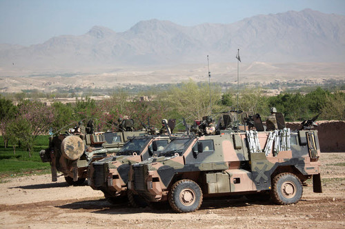 Dutch military vehicles in Uruzgan, Afghanistan Poster Print by VWPics/Stocktrek Images - Item # VARPSTVWP100262M
