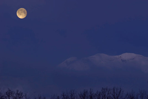 Moon at Dawn Poster Print by Yuichi Takasaka/Stocktrek Images - Item # VARPSTTAK100030S Moon at Dawn Poster Print by Yuichi Takasaka/Stocktrek Images - Item # VARPSTTAK100030S