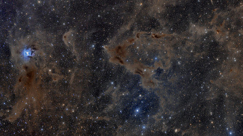 Iris Nebula and surrounding dusty region in Cepheus constellation Poster Print by John Davis/Stocktrek Images - Item # VARPSTJDA100015S