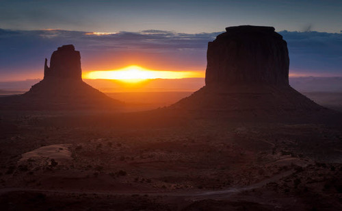 The famous Mitten formations in Monument Valley, Utah Poster Print by John Davis/Stocktrek Images - Item # VARPSTJDA100028S