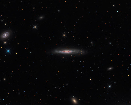 NGC 4388, spiral galaxy in the Virgo Cluster Poster Print by Michael Miller/Stocktrek Images - Item # VARPSTMCM200040S