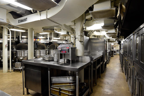 Commercial kitchen aboard battleship USS Missouri, Pearl Harbor, Oahu, Hawaii Poster Print by Ryan Rossotto/Stocktrek Images - Item # VARPSTRYN100013T