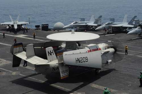 An E-2C Hawkeye lands on the flight deck of USS Nimitz Poster Print by Stocktrek Images - Item # VARPSTSTK107666M An E-2C Hawkeye lands on the flight deck of USS Nimitz Poster Print by Stocktrek Images - Item # VARPSTSTK107666M