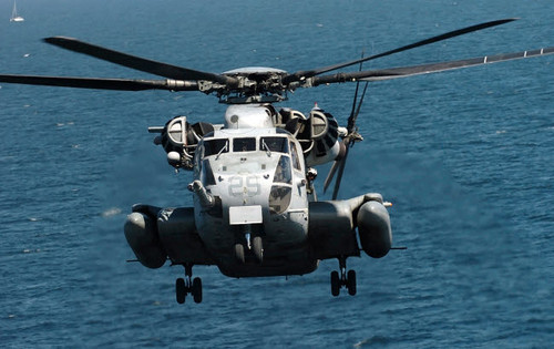 A US Marine Corps CH-53E Super Stallion helicopter Poster Print by Stocktrek Images - Item # VARPSTSTK100486M