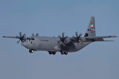 A C-130J Super Hercules of the 317th Airlift Group in flight over Germany Poster Print by Timm Ziegenthaler/Stocktrek Images - Item # VARPSTTZG100271M