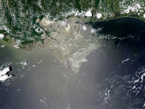 Oil slick in the Gulf of Mexico Poster Print by Stocktrek Images - Item # VARPSTSTK203390S