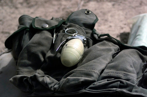 A plastic body fragmentation hand grenade Poster Print by Stocktrek Images - Item # VARPSTSTK100270M