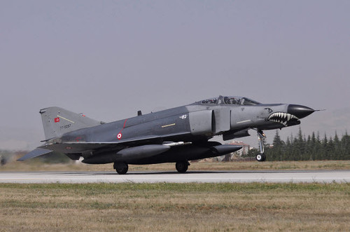 A Turkish Air Force F-4E 2020 Terminator landing at Konya Air Base, Turkey Poster Print by Giorgio Ciarini/Stocktrek Images - Item # VARPSTGRC100023M