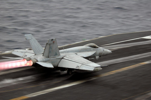 An F/A-18E Super Hornet launches off the flight deck of USS Ronald Reagan Poster Print by Stocktrek Images - Item # VARPSTSTK102175M An F/A-18E Super Hornet launches off the flight deck of USS Ronald Reagan Poster Print by Stocktrek Images - Item # VARPSTSTK102175M