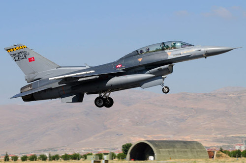 A Turkish Air Force F-16D Fighting Falcon Poster Print by Daniele Faccioli/Stocktrek Images - Item # VARPSTDFC100195M