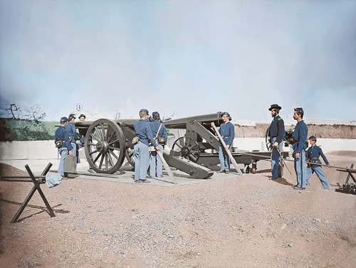 Artillery drill in fort during the American Civil War Poster Print by Stocktrek Images - Item # VARPSTSTK501240A