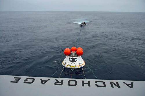 Recovery of the Orion crew module Poster Print by Stocktrek Images - Item # VARPSTSTK108399M