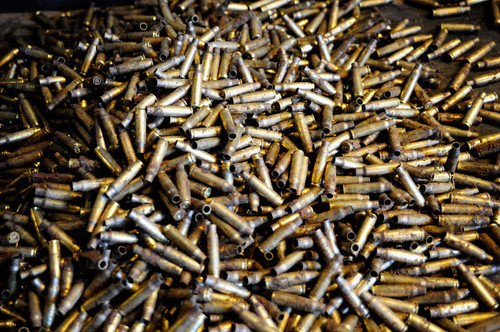 Empty 762mm brass casings Poster Print by Andrew Chittock/Stocktrek Images - Item # VARPSTACH100586M