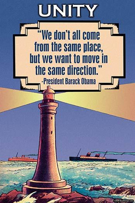 We don't all come from the same place, but we want to move in the same direction. Poster Print by Wilbur Pierce - Item # VARBLL0587238100