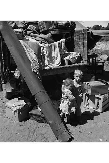 Migratory children living in "Rambler's Park." They have lived on the road for three years. Nine children in the family. Yakima Valley, Washington Poster Print by Dorothea Lange - Item # VARBLL0587241152