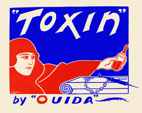 A woman holds a bottle above a needle on a table. Poster Print - Item # VARBLL0587413522