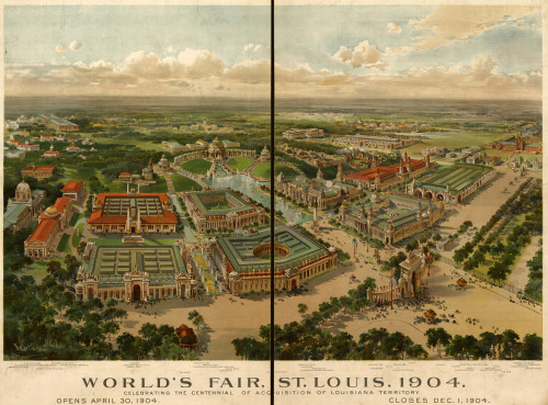 St. Louis World's Fair Grounds 1904 celebrating the Louisiana Purchase Poster Print - Item # VARBLL058757020L