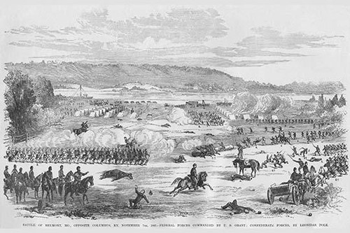 Battle of Belmont, Missouri - Grant Vs. Polk Poster Print by Frank  Leslie - Item # VARBLL0587323760