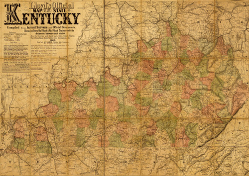 Kentucky - 1862 Poster Print - Item # VARBLL058759221L