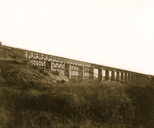 Farmville, Virginia. High bridge of the South Side Railroad across the Appomattox Poster Print - Item # VARBLL058753465L