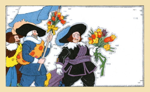 Dutch men in their fanciest clothes march with tulips and a flag. Poster Print by Maud & Miska Petersham - Item # VARBLL0587411244 Dutch men in their fanciest clothes march with tulips and a flag. Poster Print by Maud & Miska Petersham - Item # VARBLL0587411244