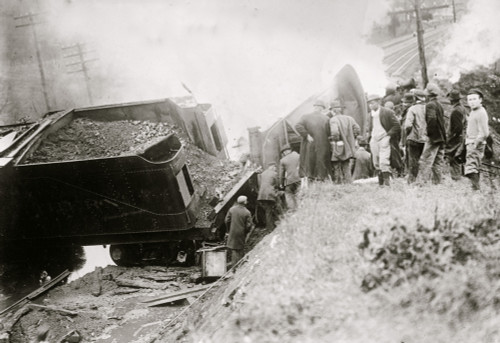 Wreck at Tye River, Va., Southern Ry. Digging out Engineer Poster Print - Item # VARBLL058750117L