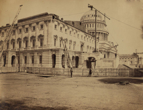 Construction work on the U.S. Capitol building in Washington Poster Print - Item # VARBLL058745402L