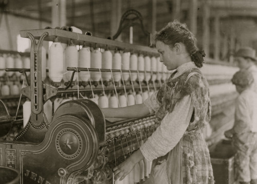 Spinner in Vivian Cotton Mills, Cherryville, N.C. Been at it 2 years. Where will her good looks be in ten years Poster Print - Item # VARBLL058754974L