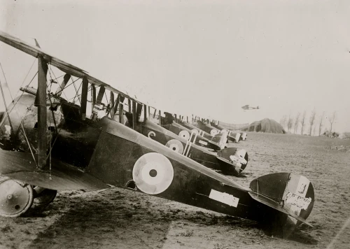 Scout Planes lined up on tarmac Poster Print
