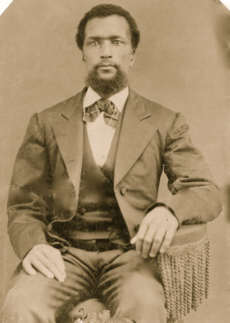 Portrait of an African American man, seated Poster Print - Item # VARBLL0587632011