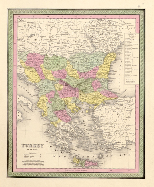 Turkey - 1849 Poster Print