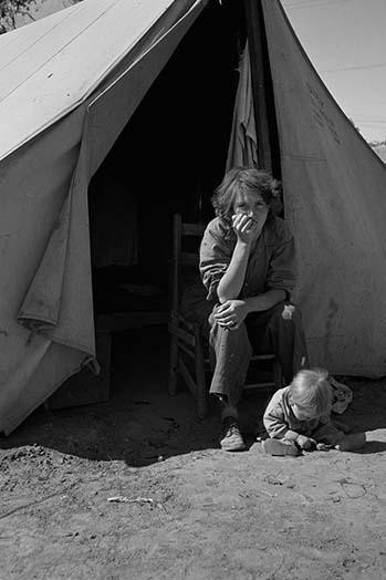 Eighteen year-old mother from Oklahoma, now a California migrant Poster Print by Dorothea Lange - Item # VARBLL058724075x