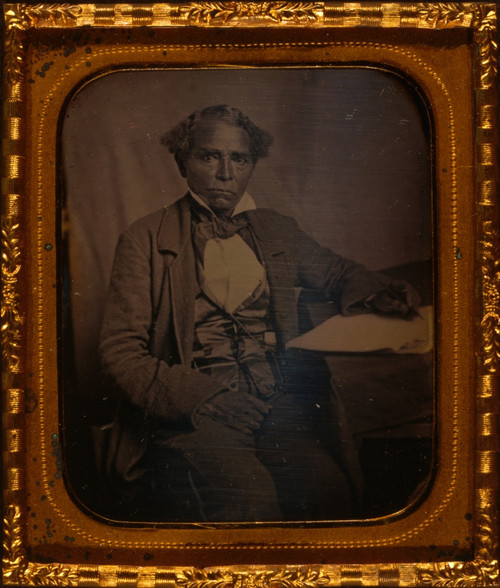 Edward Morris, three-quarter length portrait, full face, seated at desk Poster Print - Item # VARBLL0587633743