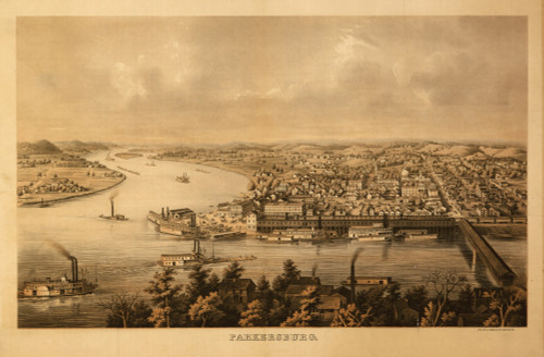 Parkersburg, West Virginia 1861 Poster Print - Item # VARBLL058757122L