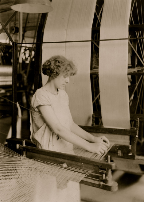 Girl works at Silk Thread machine Poster Print - Item # VARBLL058754832L