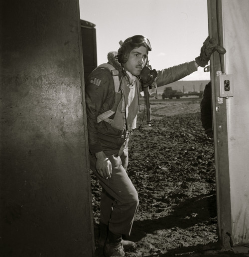 Tuskegee airman Edward M. Thomas of Chicago, IL, Class 43-J. Ramitelli, Italy, March 1945. Poster Print - Item # VARBLL0587631414