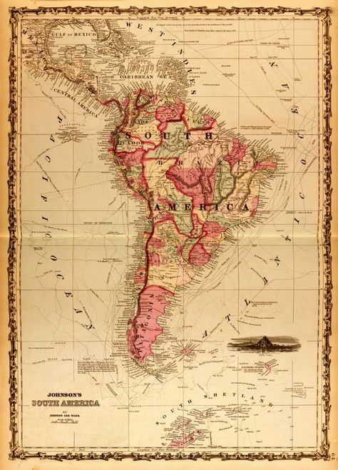 South America 1862 Poster Print - Item # VARBLL058758022L