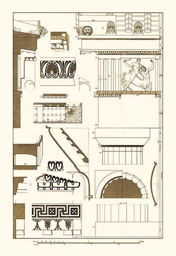 Architectural Drawings of Renaissance Architecture Poster Print by J. Buhlmann - Item # VARBLL0587095369